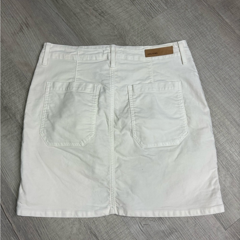 White GRLFRND Denim Ariana Skirt Size 28 - Picture 4 of 6